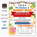 penny wars fundraiser flyer
